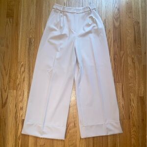 Express Women's Wide-Leg Cream Pants